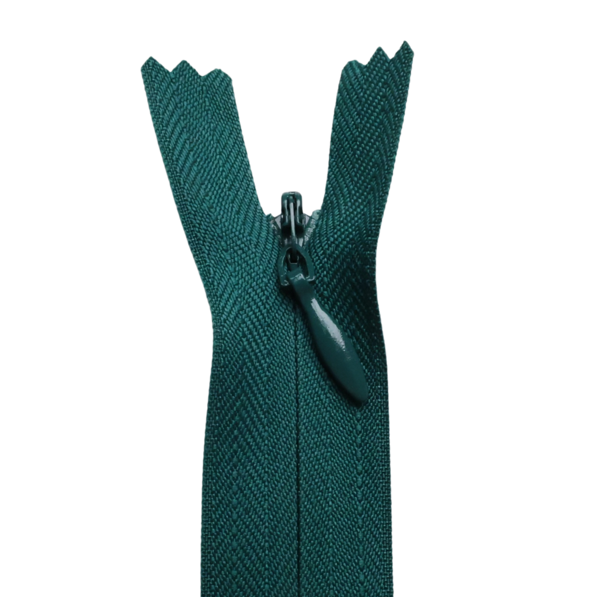All Purpose, Plastic Invisible Zippers -18", Green Shade