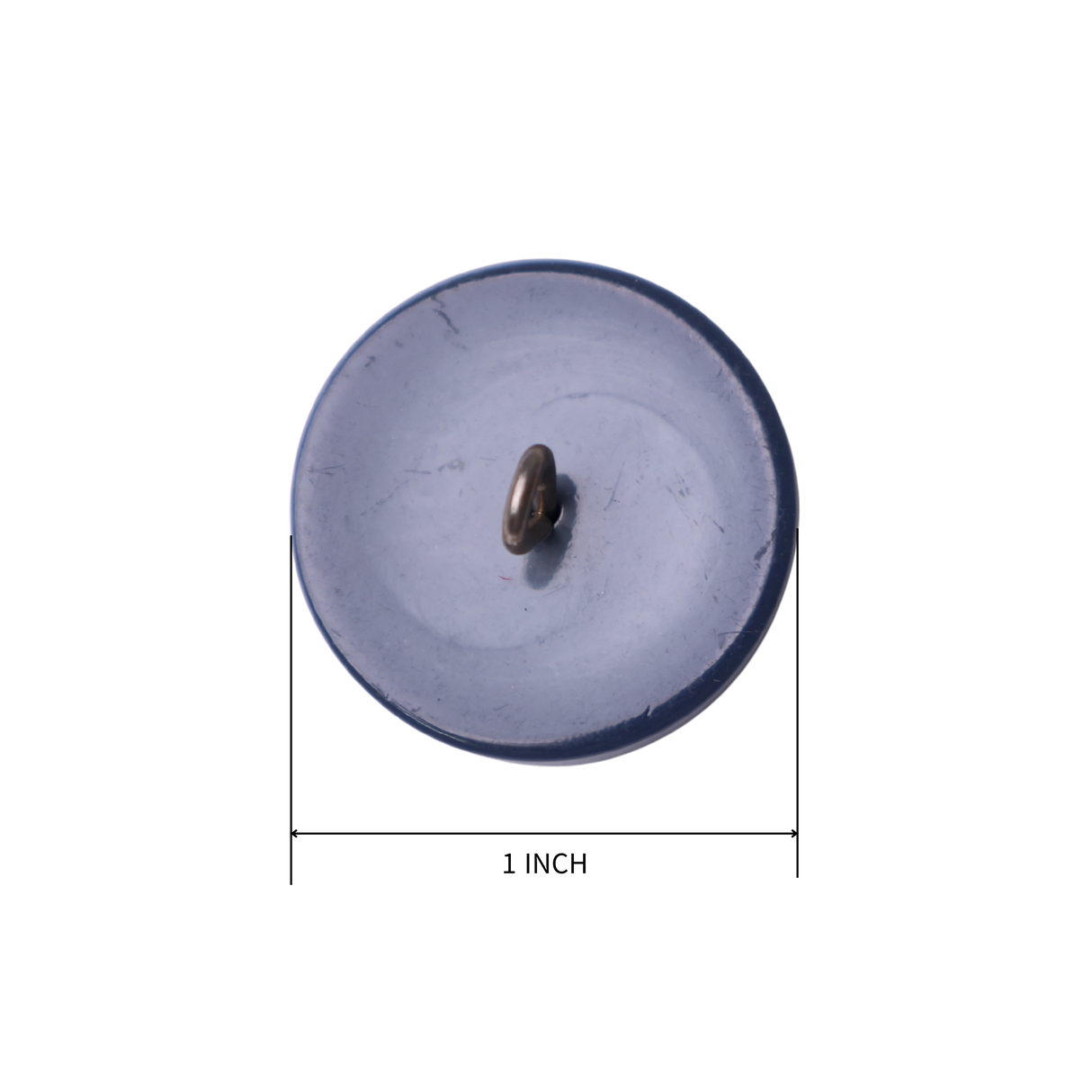 4PCS Navy Blue & Silver Crest Shank Button – 1" (2.54 cm)