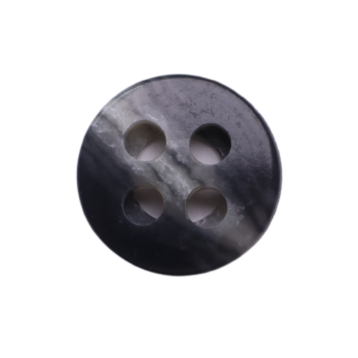 AUBURN Button: Gray(#2), 4-Hole, 1 Size, by Dozen(12 pcs)/Gross(144 pcs)