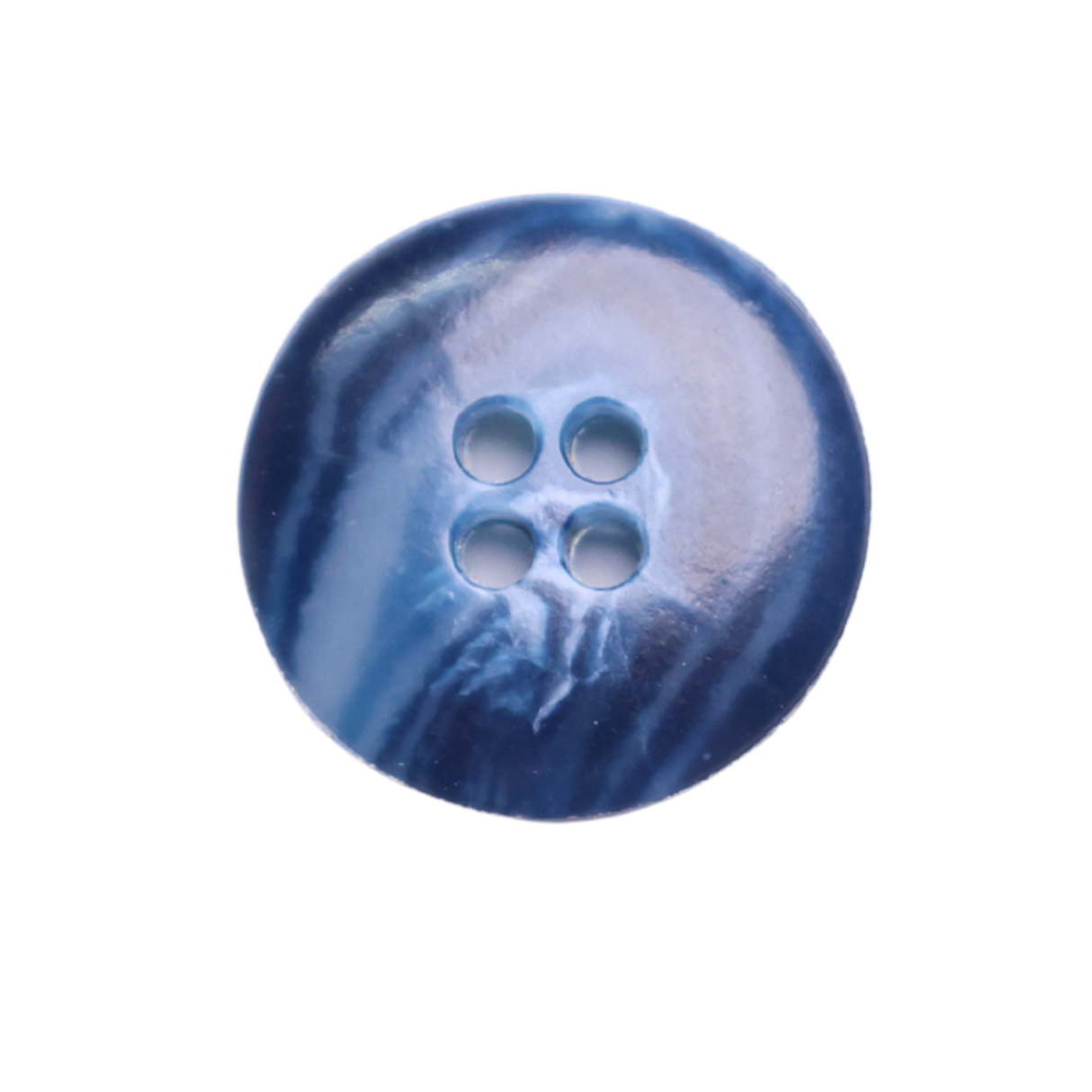 ASTRO Button: Blue(#918), 4-Hole, 2 Sizes, by Dozen(12 pcs)/Gross(144 pcs)