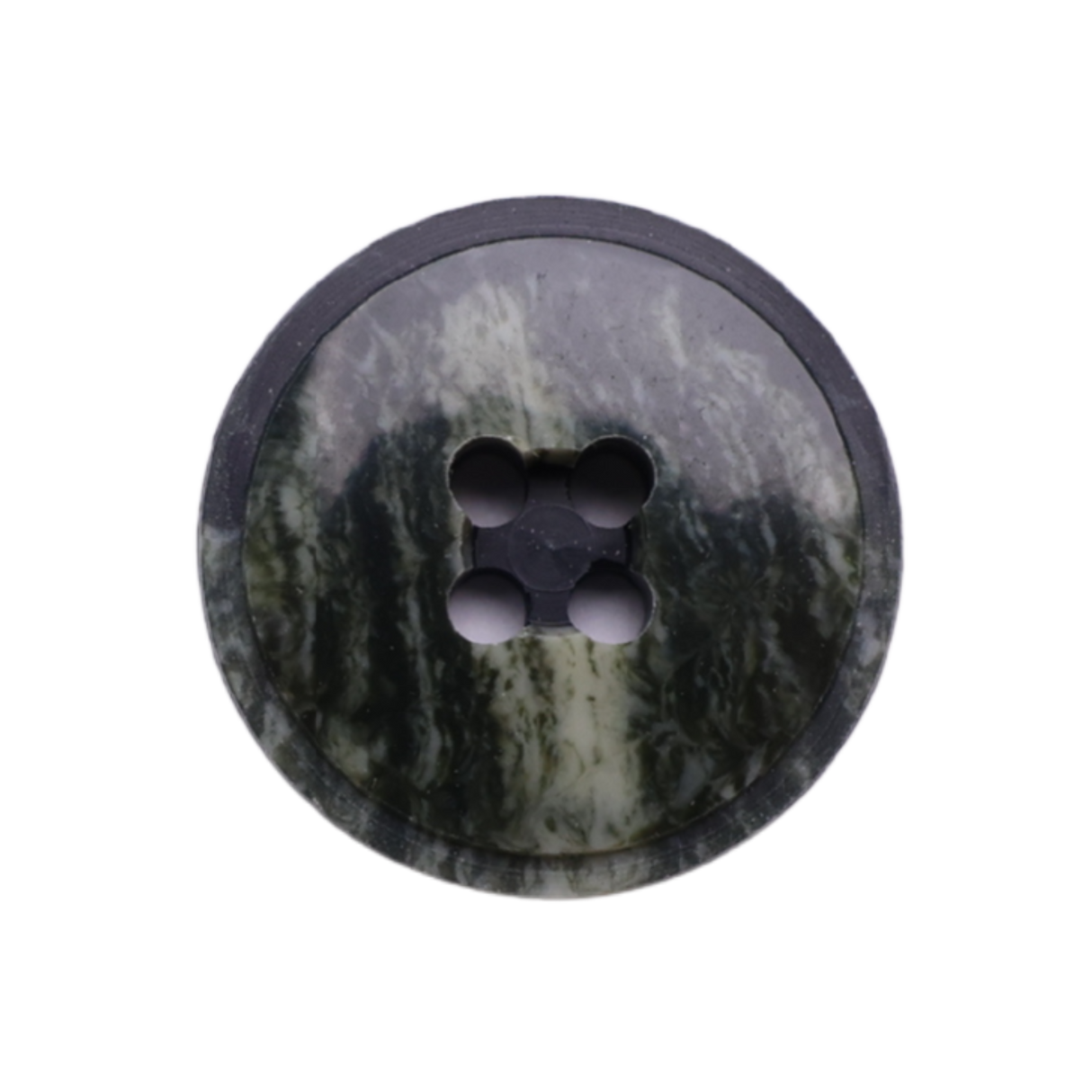 BISTRO Button: Dark Green(#1155), 4-Hole, 3 Sizes, by Dozen(12 pcs)/Gross(144 pcs)