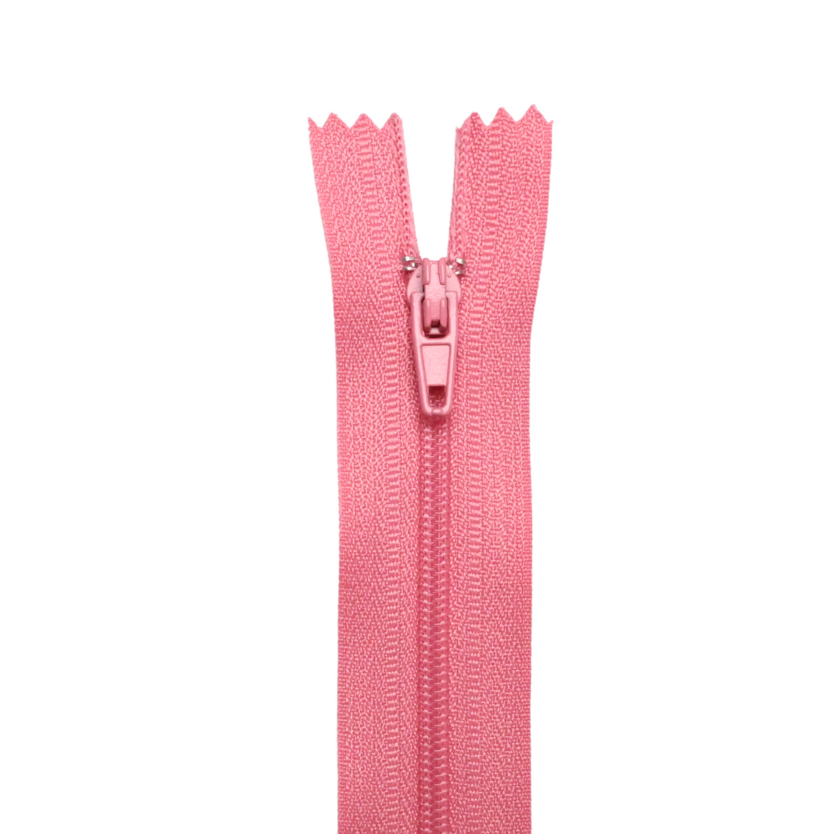 Plastic Normal Zippers: 24", Closed-End, All-Purpose, RED Shade