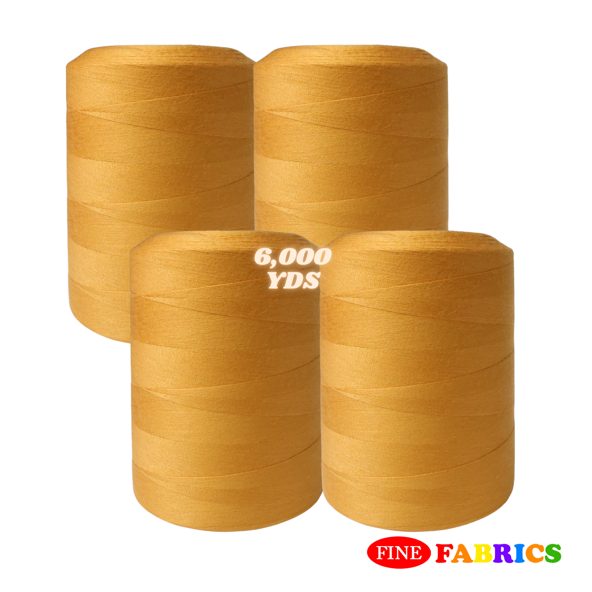 Sewing Threads: 6,000 Yards: All-Purpose: 100% Polyester: Tex60: 6 Colors: Single/Pack