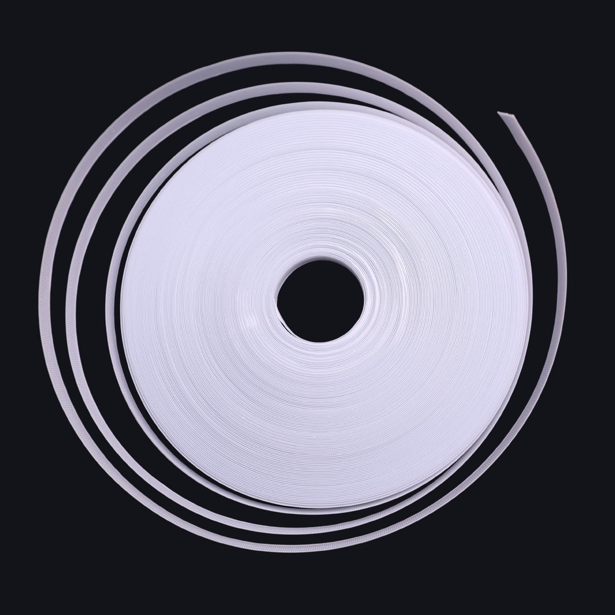 Rigilene Boning (1/2 Inch, 50 Yards, 2 Colors: White/Black)