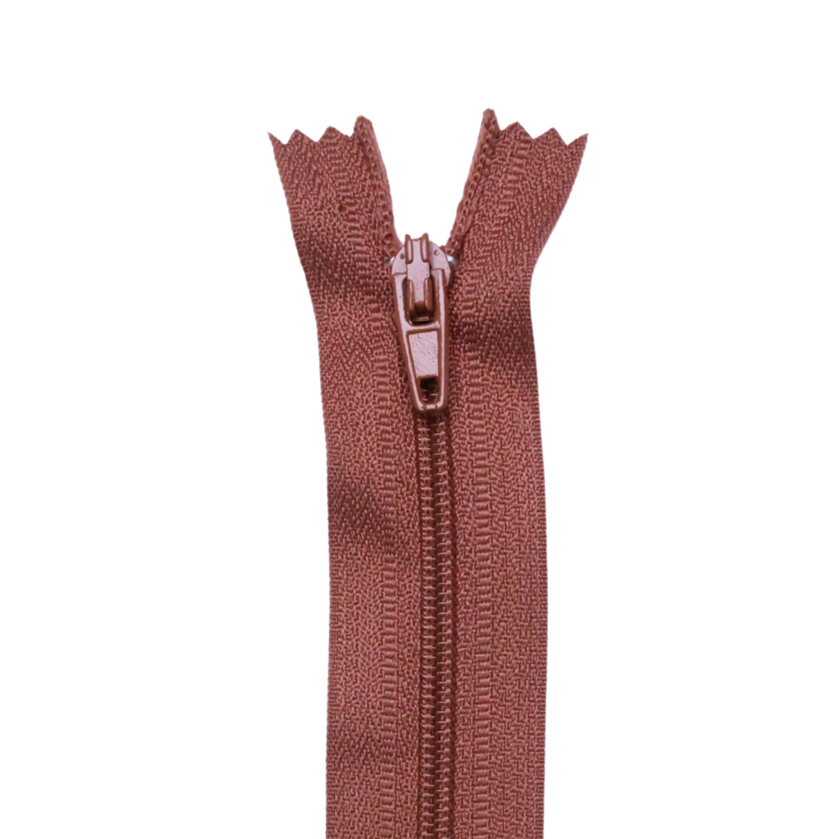 Plastic Normal Zippers: 18", Closed-End, All-Purpose, Neutral Shade