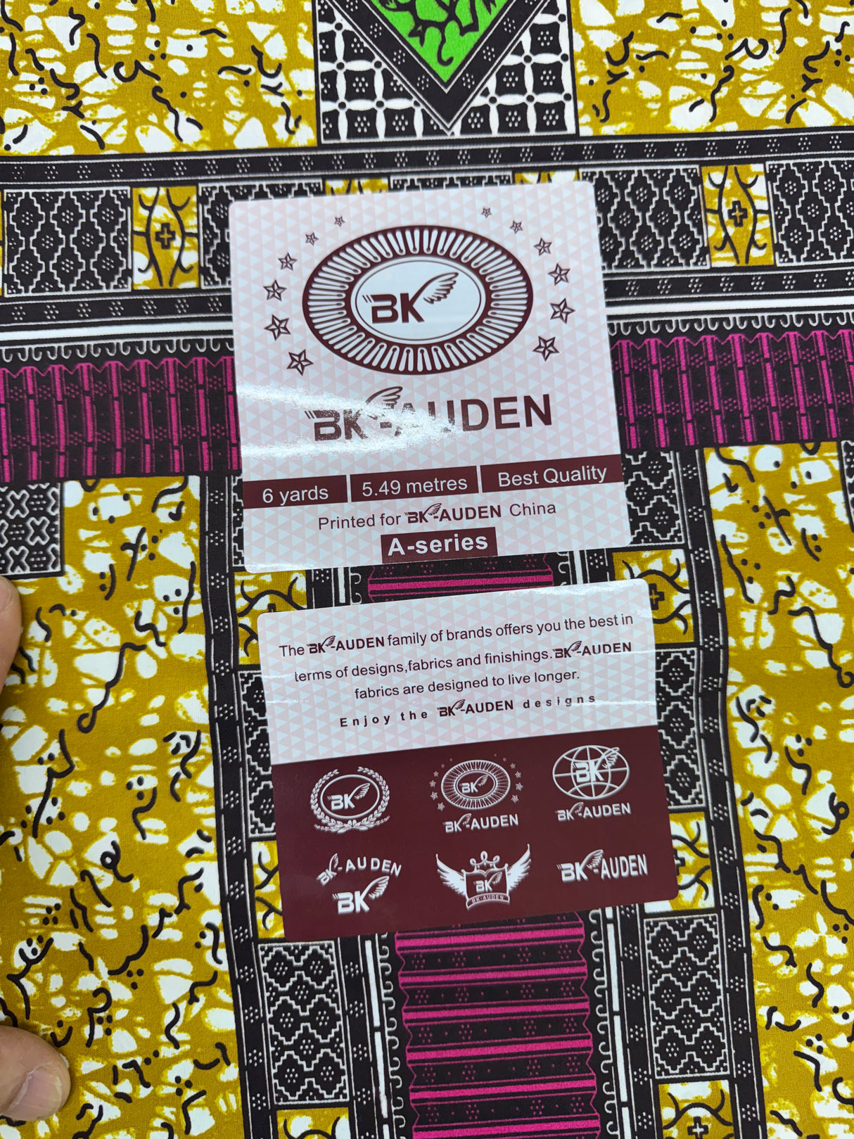 African Fabrics(6 Yards): Ankara Tribal Print Fabric(#AFR12)
