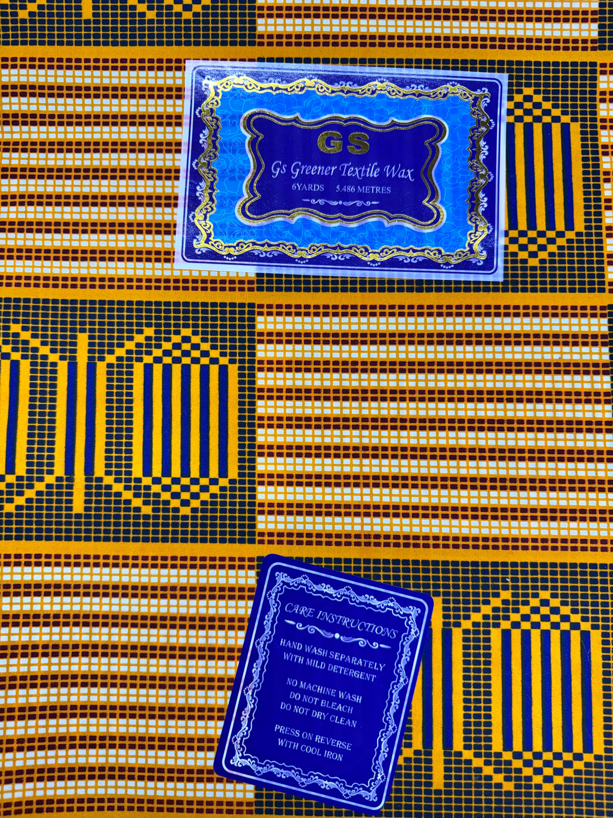 African Fabrics(6 Yards): Ankara Tribal Print Fabric(#AFR17)