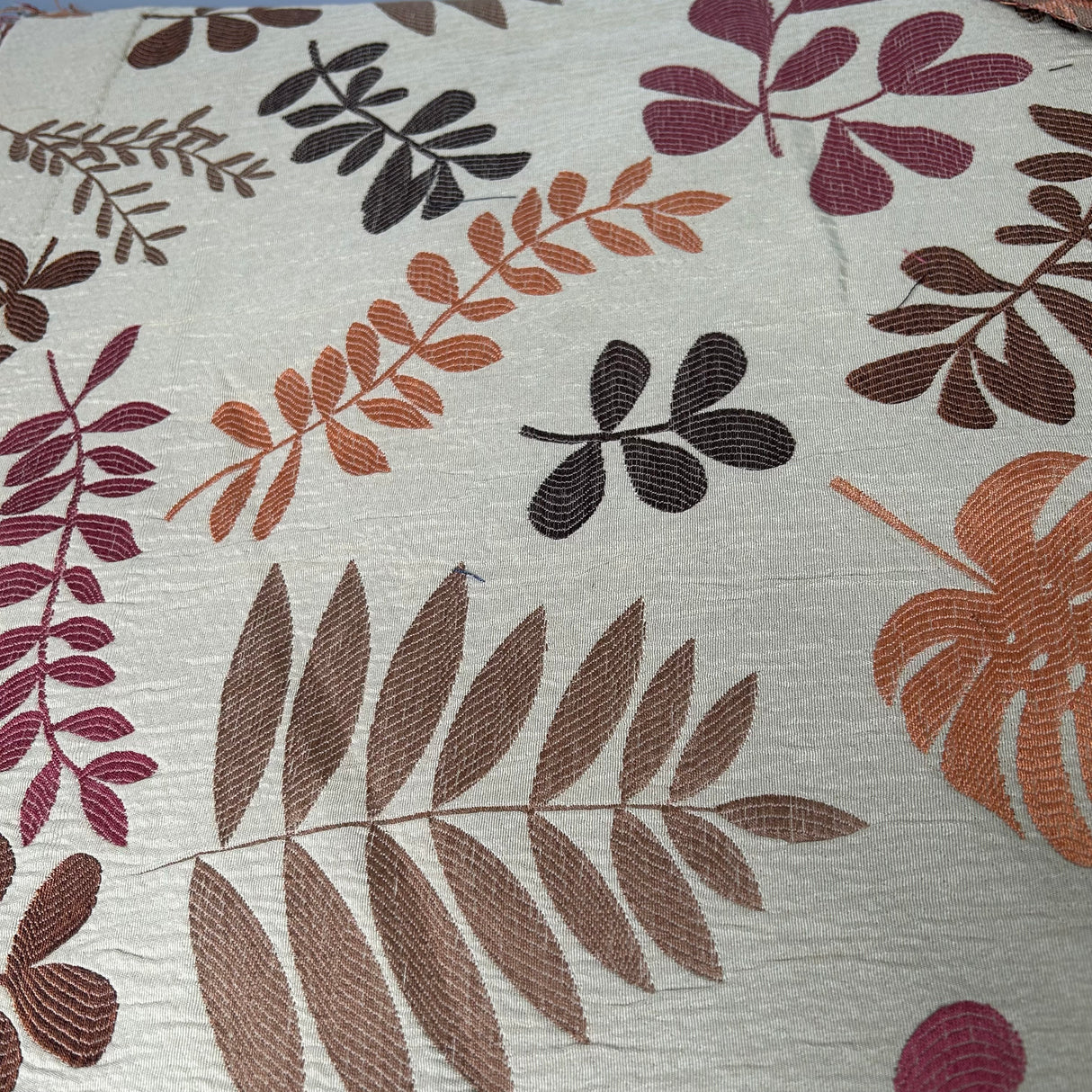 Textured Woven Upholstery Fabric, Botanical Foliage Pattern (4 Styles) - By the Yard