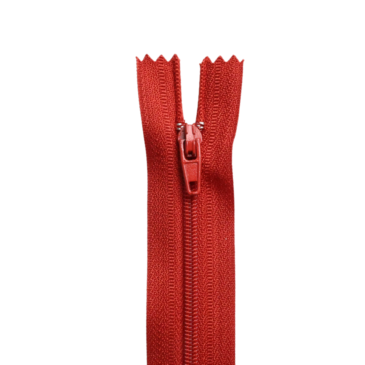Plastic Normal Zippers: 18", Closed-End, All-Purpose, RED&PINK Shade