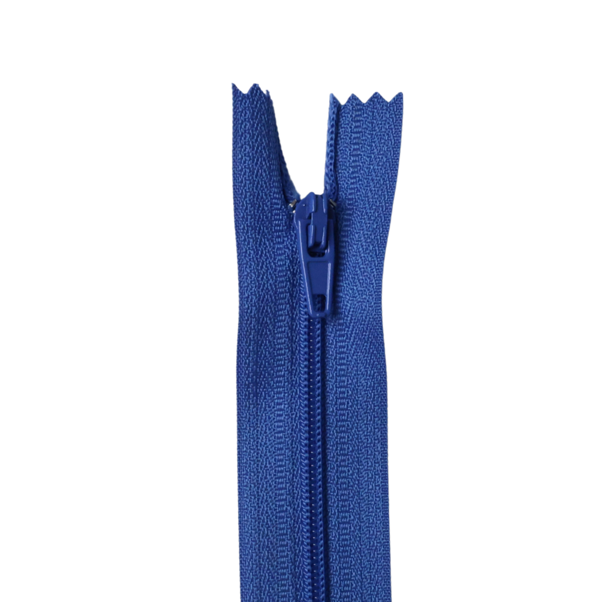 Plastic Normal Zippers: 18", Closed-End, All-Purpose, BLUE Shade