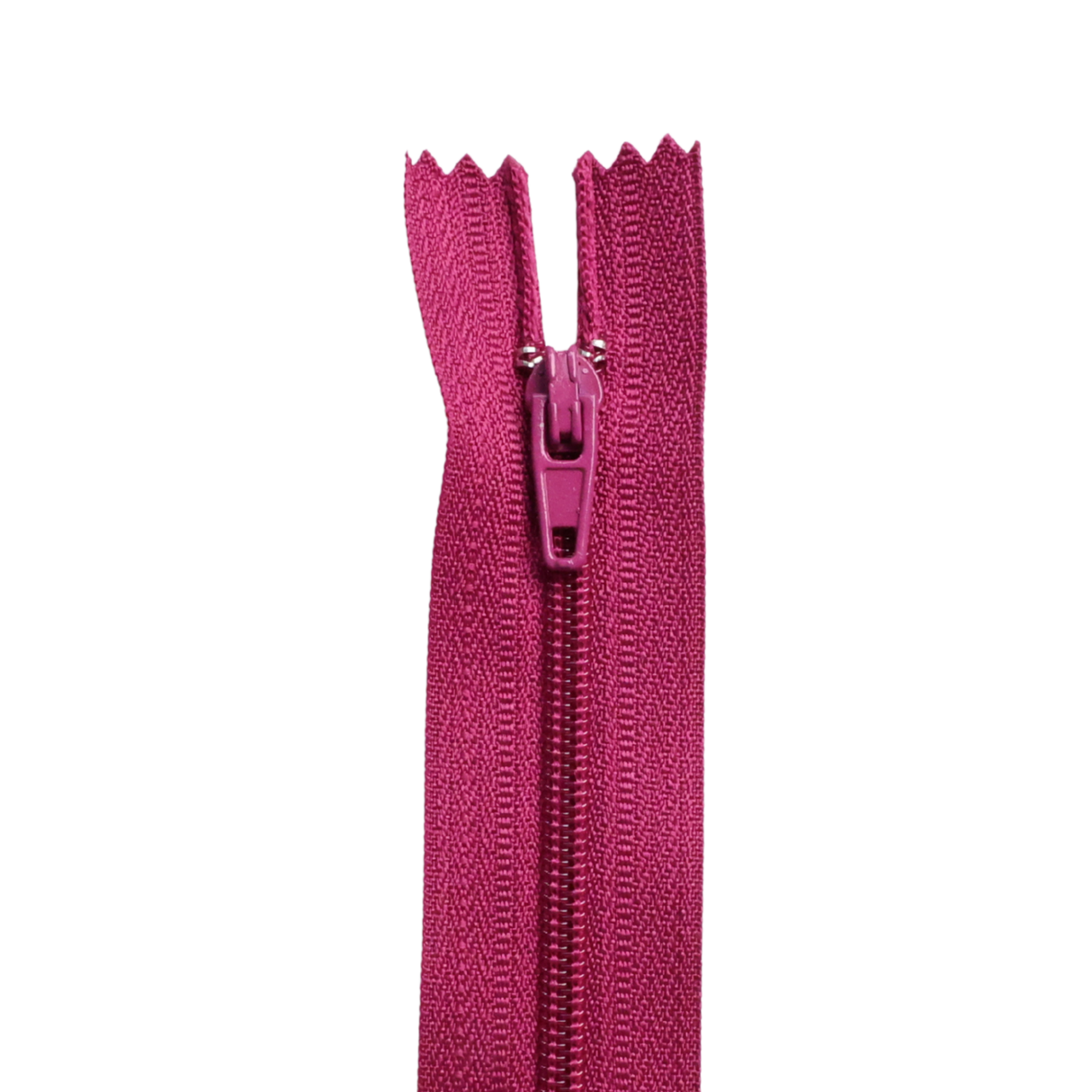 Plastic Normal Zippers: 18", Closed-End, All-Purpose, RED&PINK Shade
