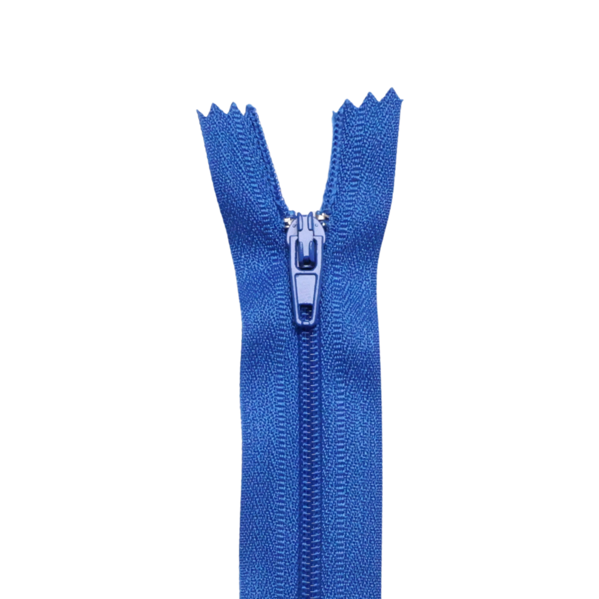 Plastic Normal Zippers: 24", Closed-End, All-Purpose, BLUE Shade