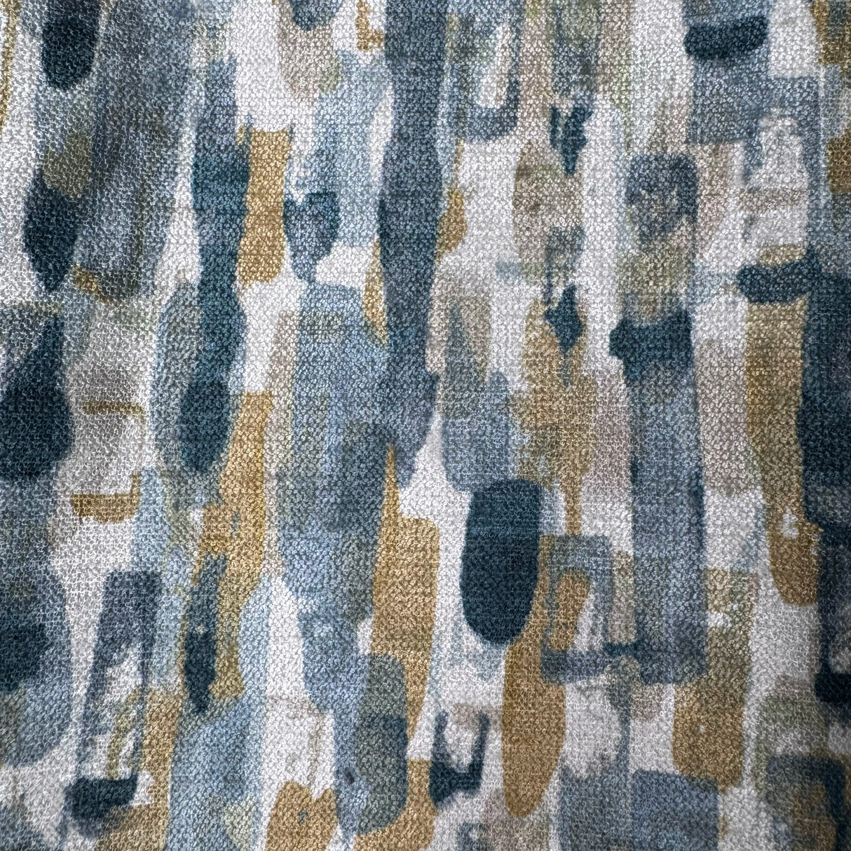 Textured Woven Upholstery Fabric, Vertical Brushstroke Block Pattern(3 Styles) - By the Yard