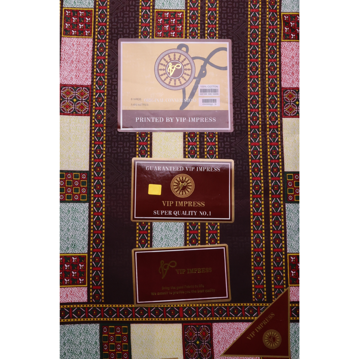 African Fabrics(6 Yard): Ankara Tribal Print Fabric(#AFR08)