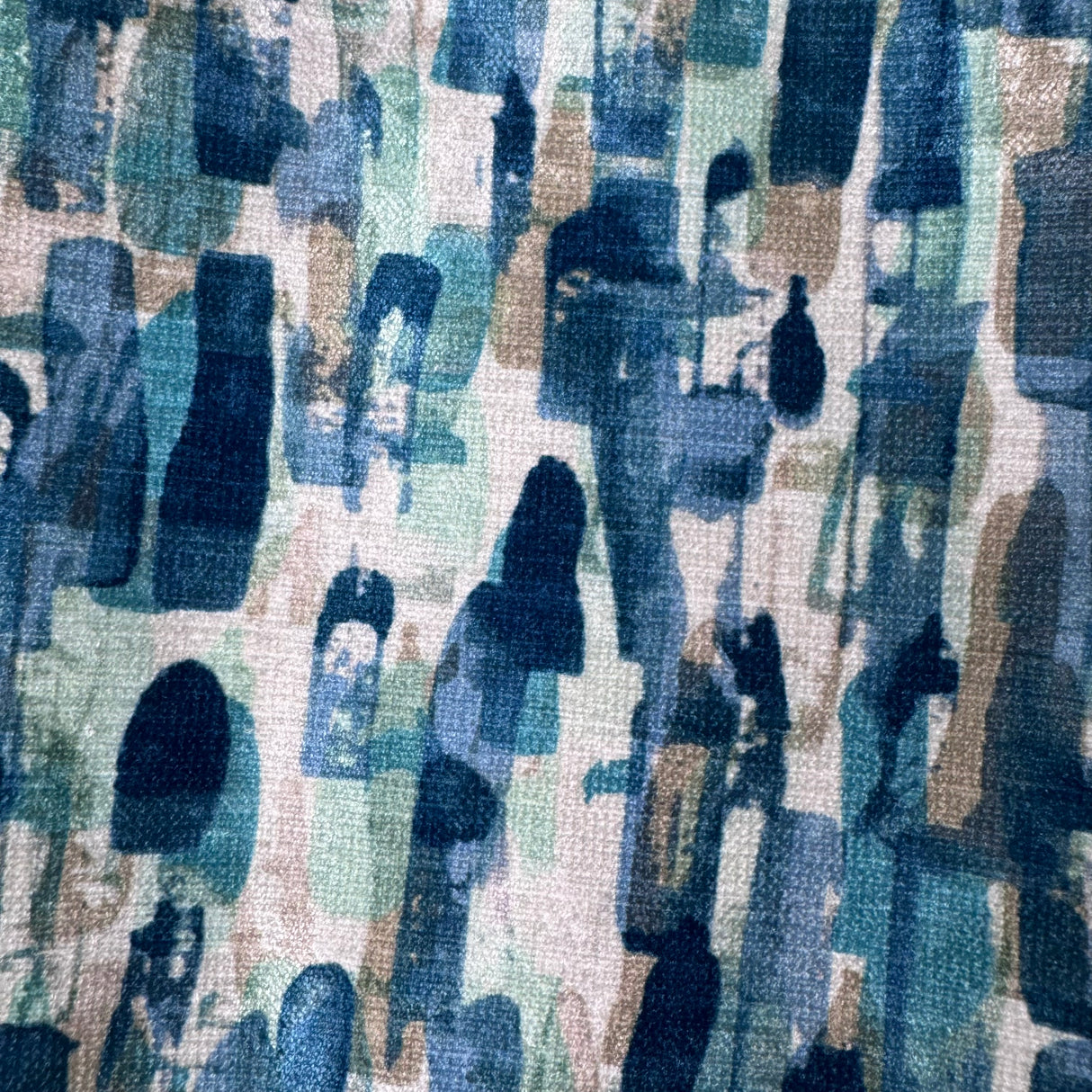 Textured Woven Upholstery Fabric, Vertical Brushstroke Block Pattern(3 Styles) - By the Yard