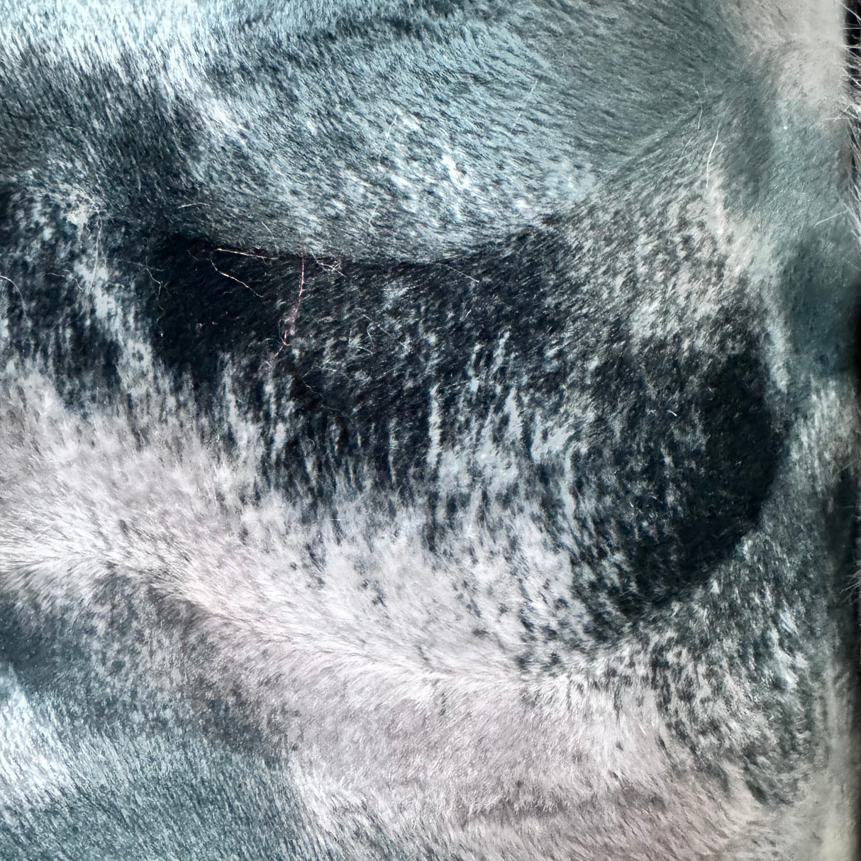 Faux Fur Fabric – Charcoal & Black(#FFL11) - By the Yard