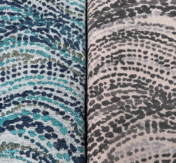 Upholstery Fabric, Heavily Textured Woven, Cheetah-Like Abstraction(2 Styles) - By the Yard