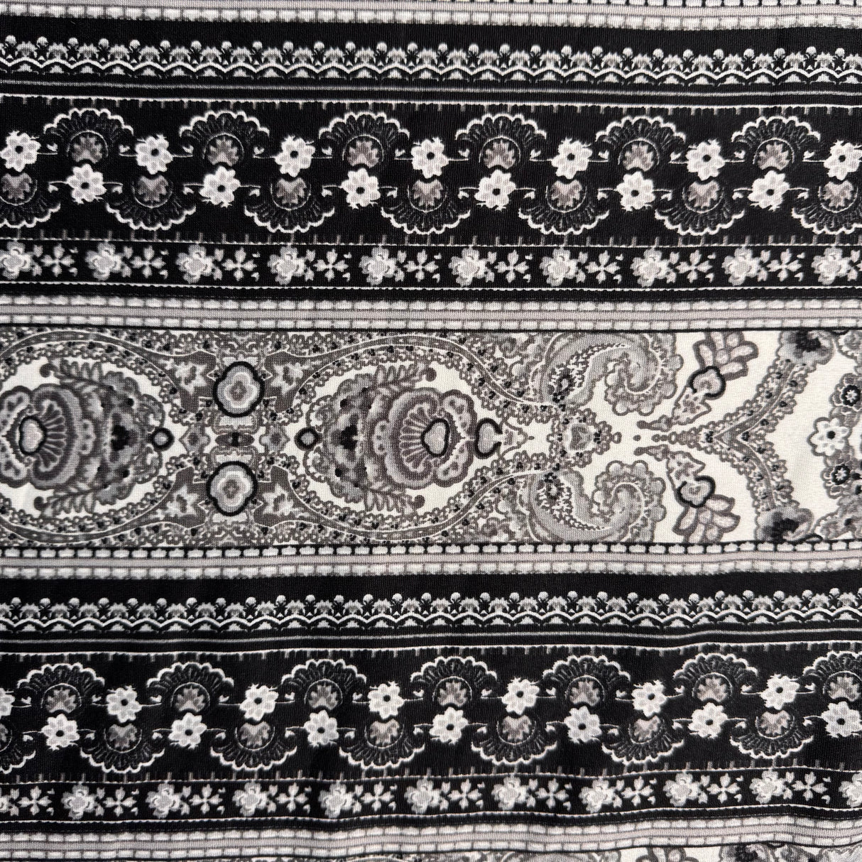 Jersey Knit Fabric, Ornamental Motifs , Horizontal Stripes(5 Styles) - By the Yard