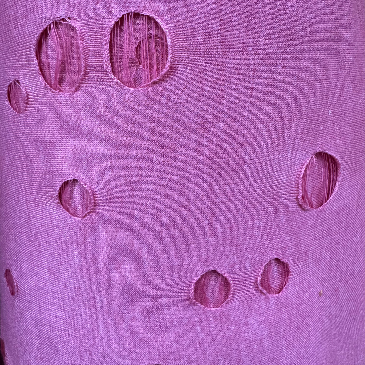 Jersey Knit Fabric, Laser-Cut Oval Cutout, Soft Modern Feminine(7 Types) - By the Yard
