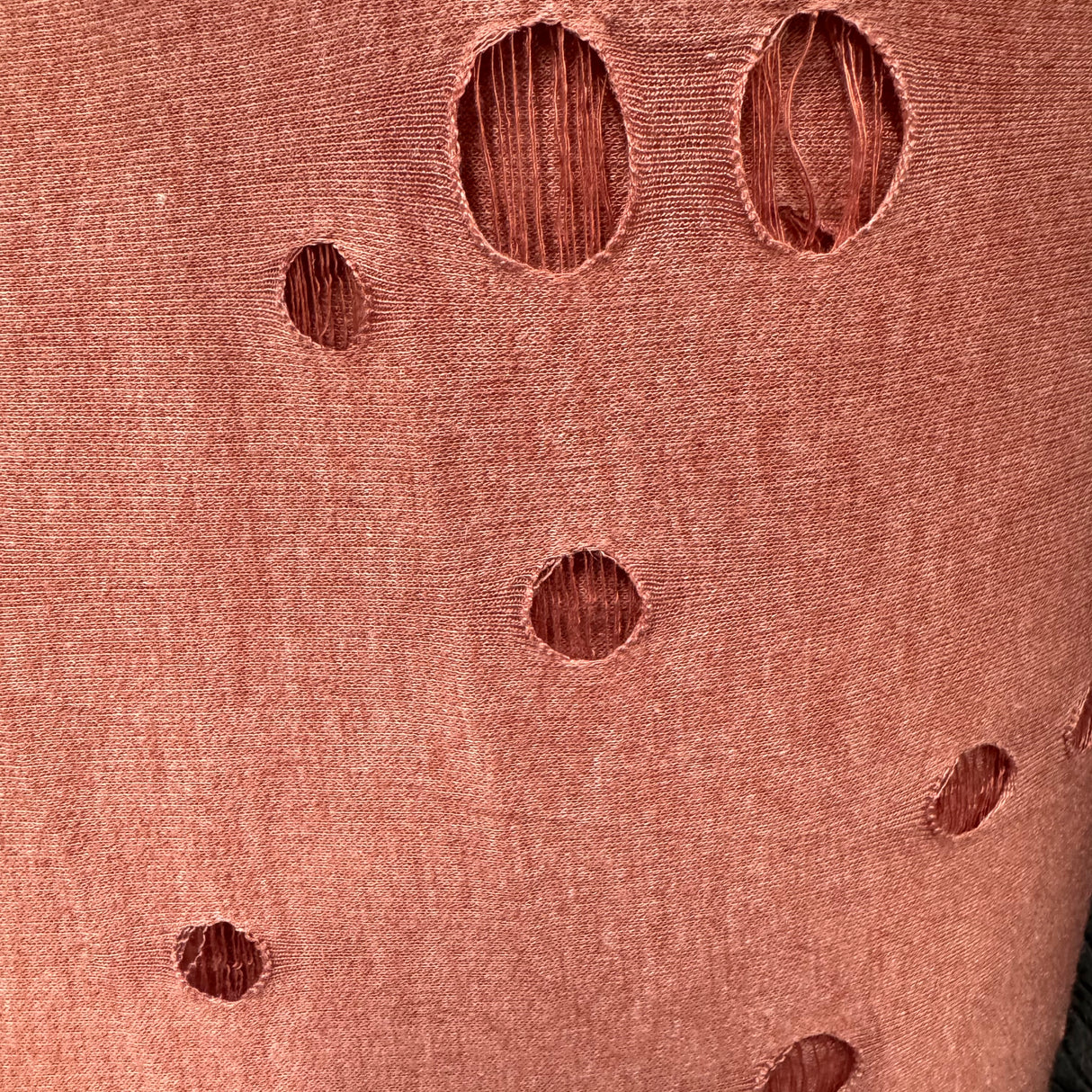 Jersey Knit Fabric, Laser-Cut Oval Cutout, Soft Modern Feminine(7 Types) - By the Yard