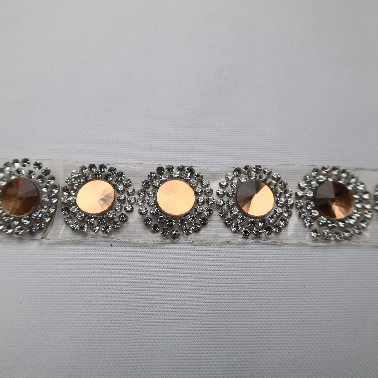 Rhinestone Beaded Chain Trim Ribbon - 10 Yds, LCT