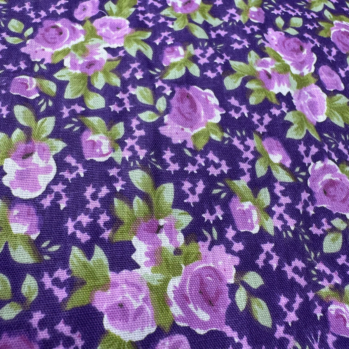 Cotton-Poly Blend Fabric, Vintage Garden Rose Pattern(6 Styles) - By the Yard