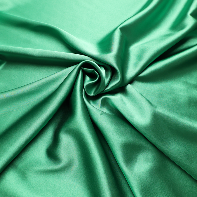 Stretch Satin Fabric(#SS03) - Green / - By the Yard