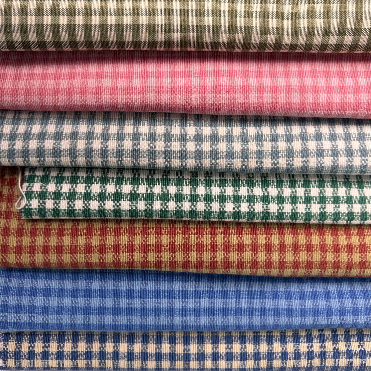 Upholstery Fabric, Country Cottage, Small-Scale Gingham Check(7 Styles) - By the Yard