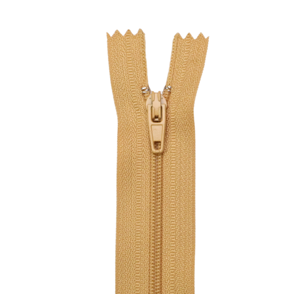 Plastic Normal Zippers: 18", Closed-End, All-Purpose, Neutral Shade