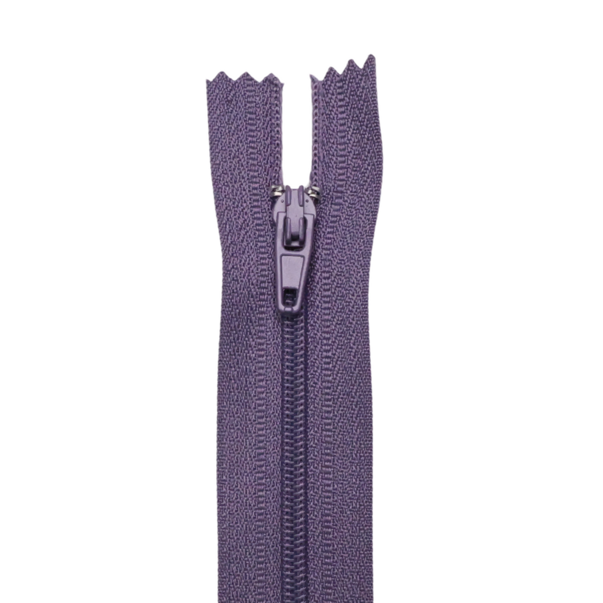 Plastic Normal Zippers: 18", Closed-End, All-Purpose, PURPLE Shade