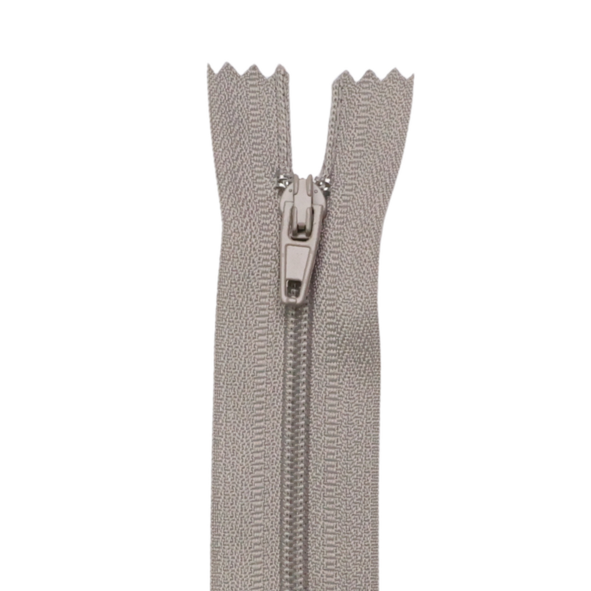 Plastic Normal Zippers: 18", Closed-End, All-Purpose, GRAY Shade