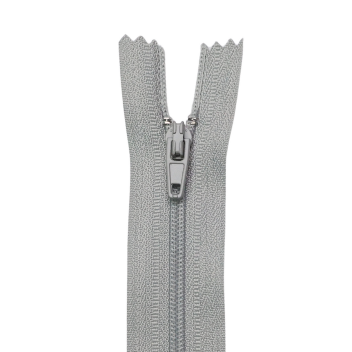 Plastic Normal Zippers: 18", Closed-End, All-Purpose, GRAY Shade