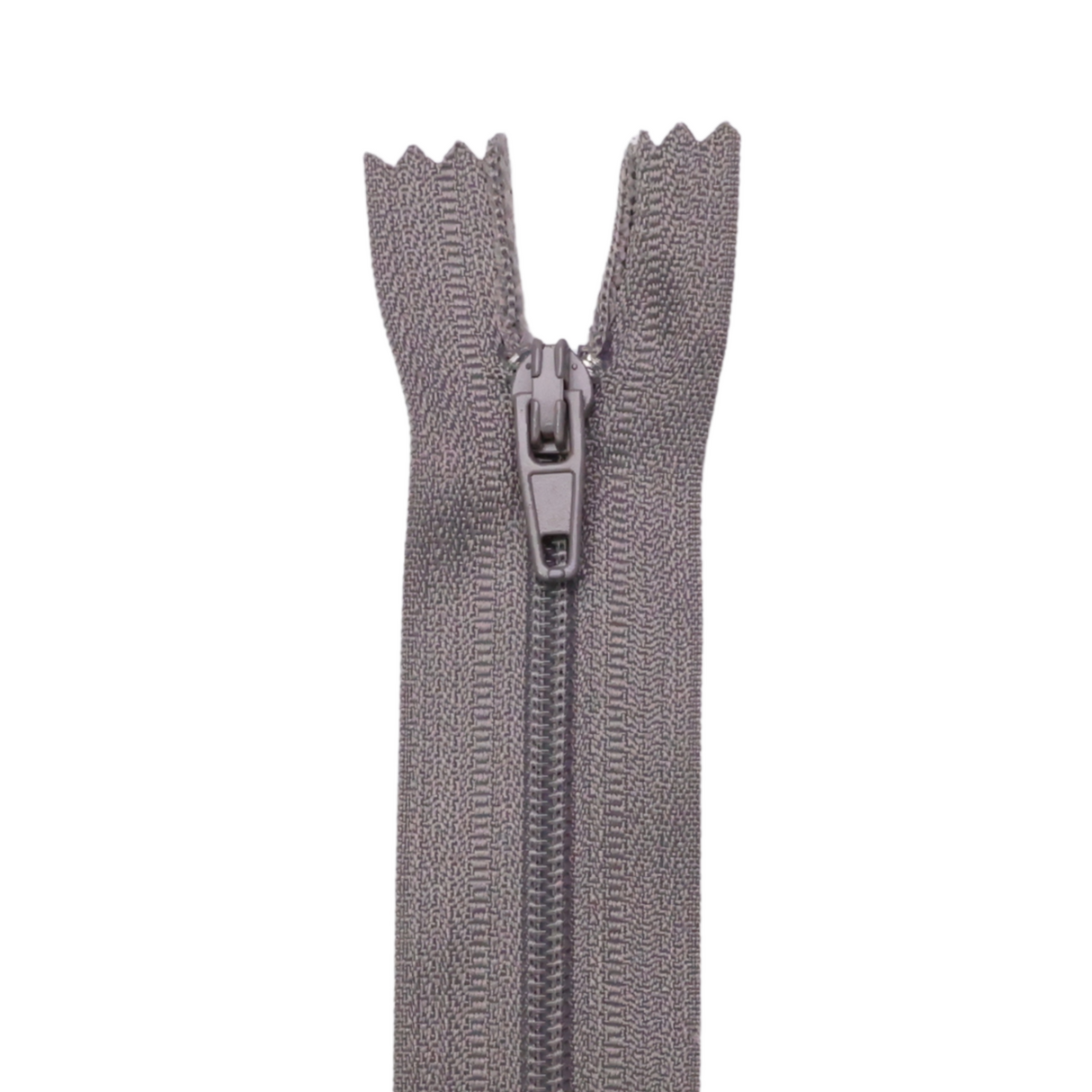 Plastic Normal Zippers: 18", Closed-End, All-Purpose, GRAY Shade