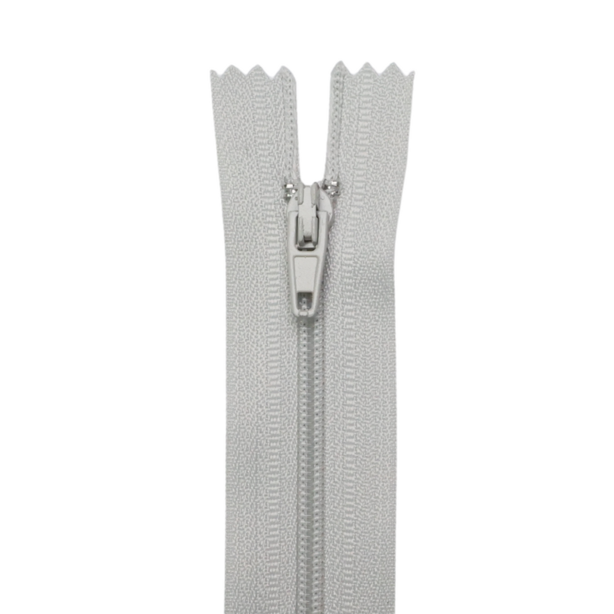 Plastic Normal Zippers: 18", Closed-End, All-Purpose, GRAY Shade