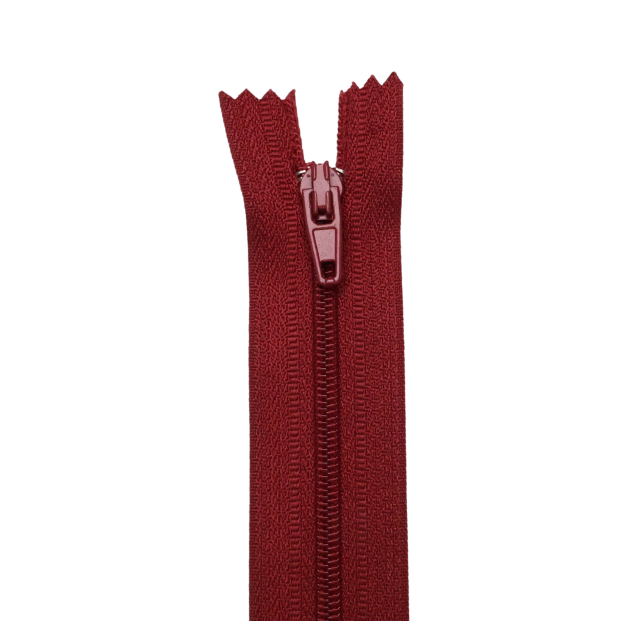 Plastic Normal Zippers: 18", Closed-End, All-Purpose, RED&PINK Shade