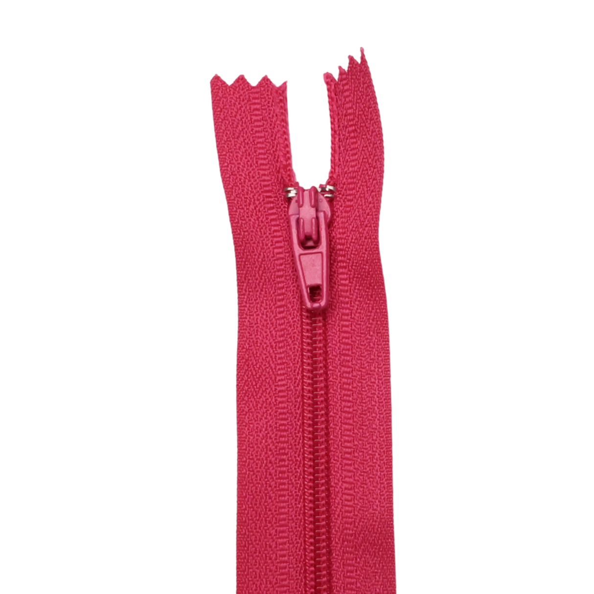 Plastic Normal Zippers: 18", Closed-End, All-Purpose, RED&PINK Shade