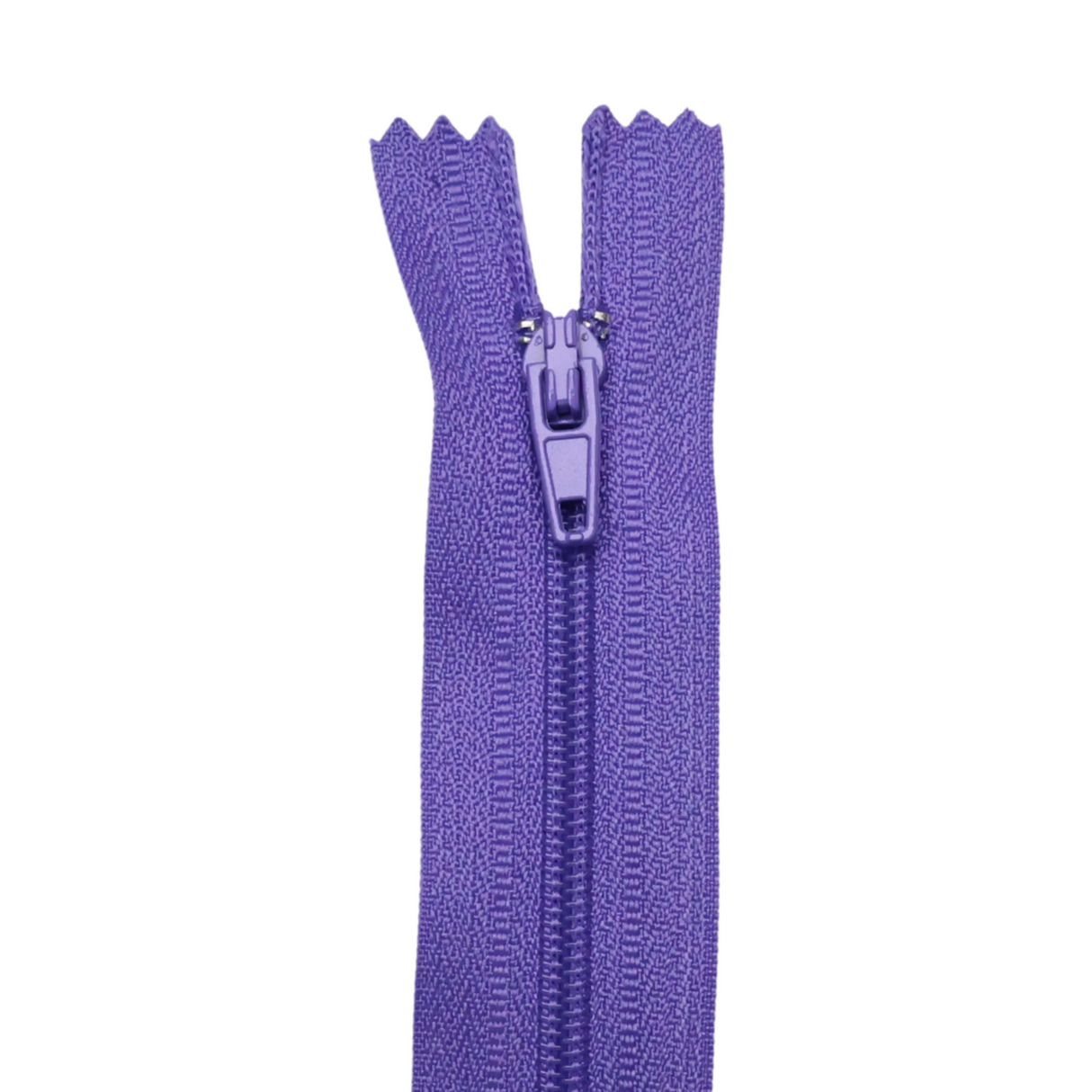 Plastic Normal Zippers: 18", Closed-End, All-Purpose, PURPLE Shade
