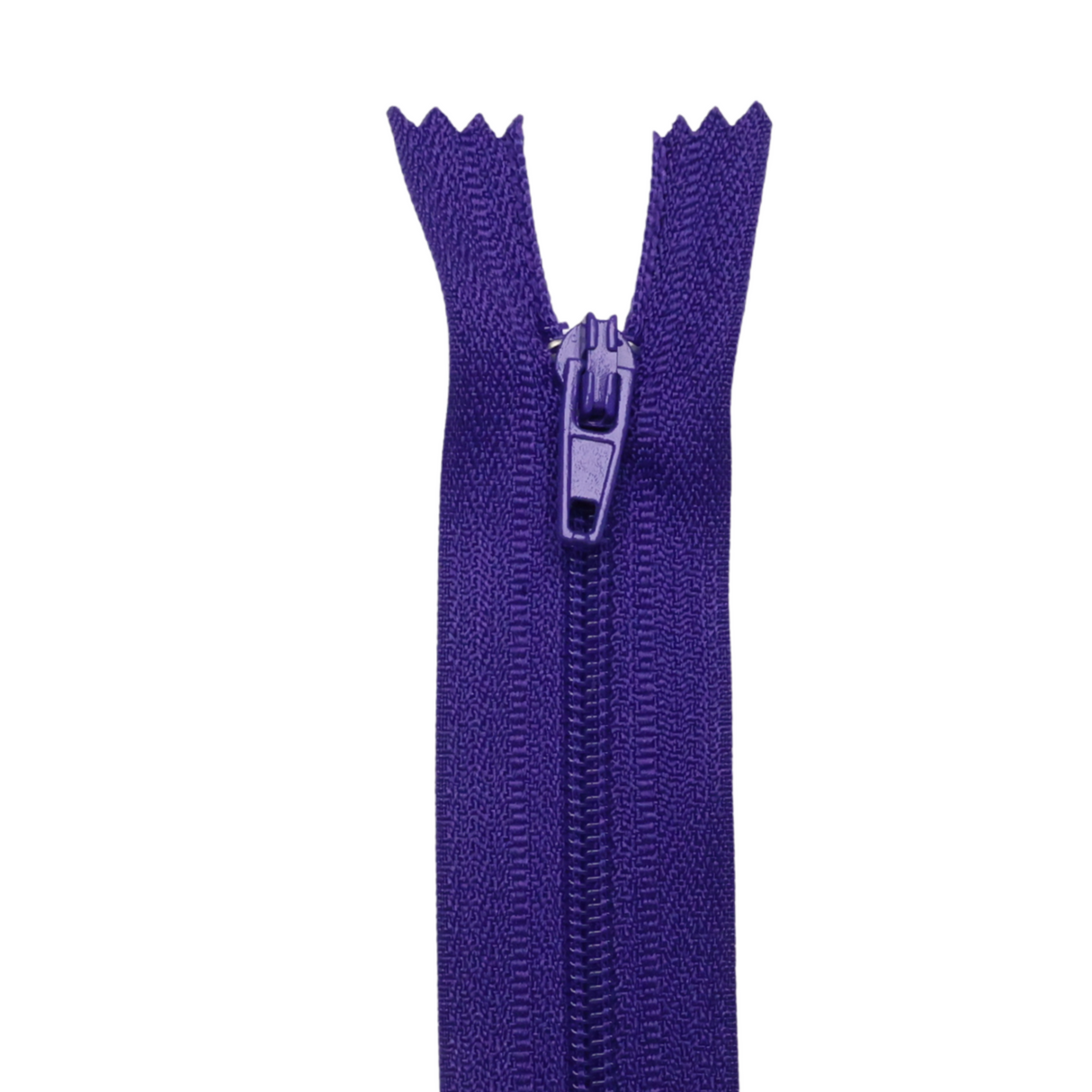 Plastic Normal Zippers: 18", Closed-End, All-Purpose, PURPLE Shade