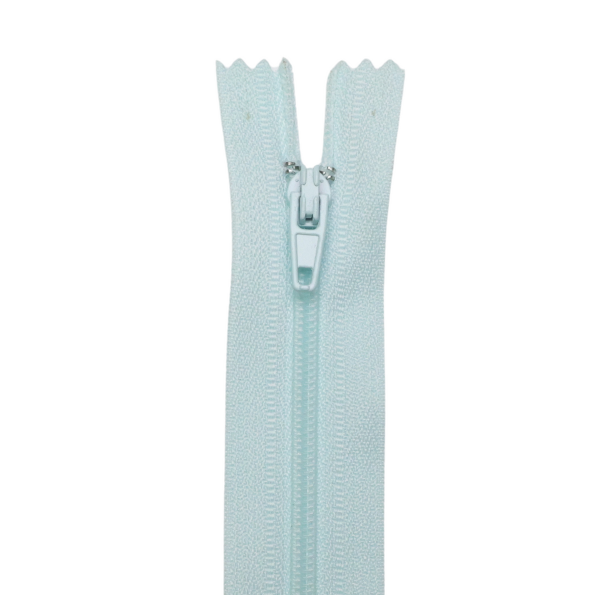 Plastic Normal Zippers: 18", Closed-End, All-Purpose, BLUE Shade