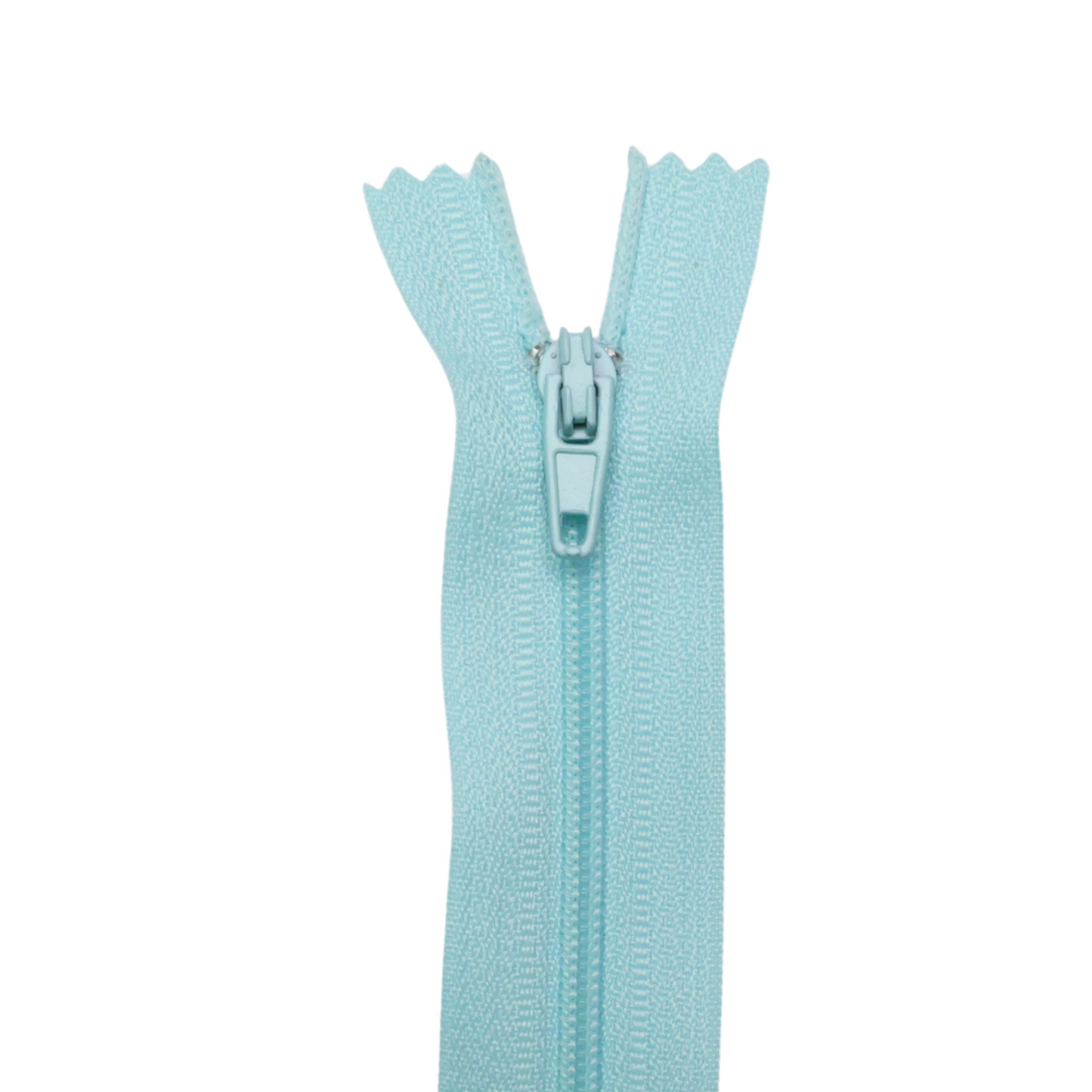 Plastic Normal Zippers: 18", Closed-End, All-Purpose, BLUE Shade