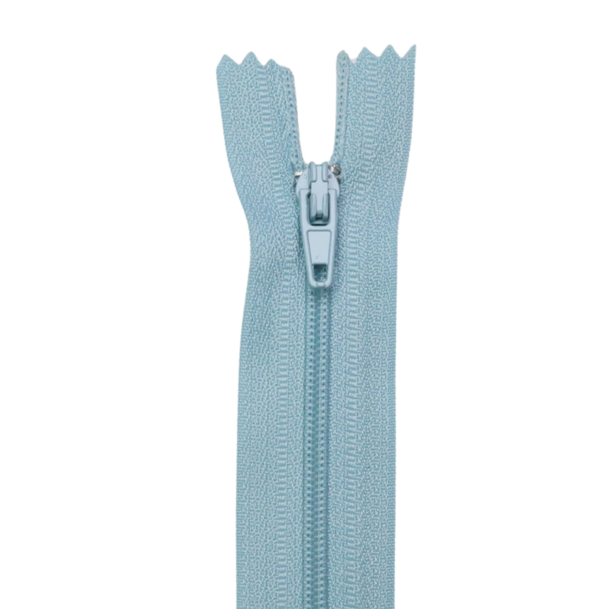 Plastic Normal Zippers: 18", Closed-End, All-Purpose, BLUE Shade