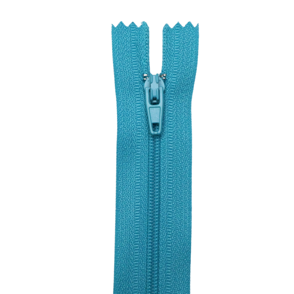 Plastic Normal Zippers: 18", Closed-End, All-Purpose, BLUE Shade