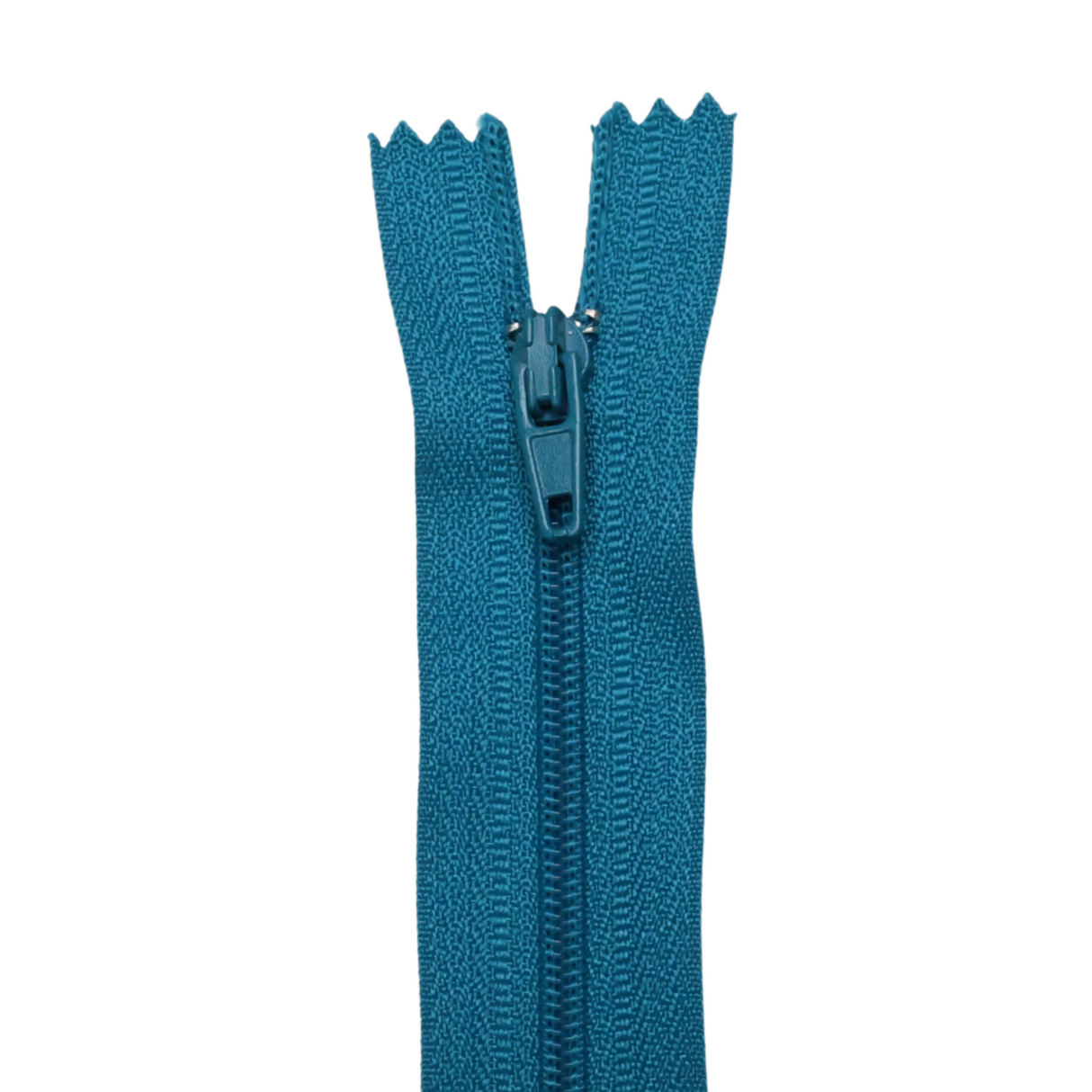 Plastic Normal Zippers: 18", Closed-End, All-Purpose, BLUE Shade