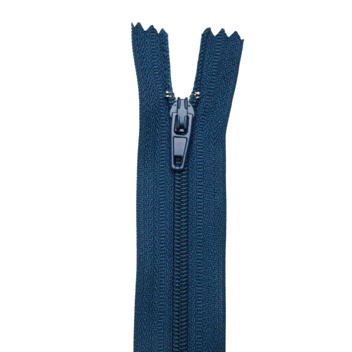 Plastic Normal Zippers: 18", Closed-End, All-Purpose, BLUE Shade