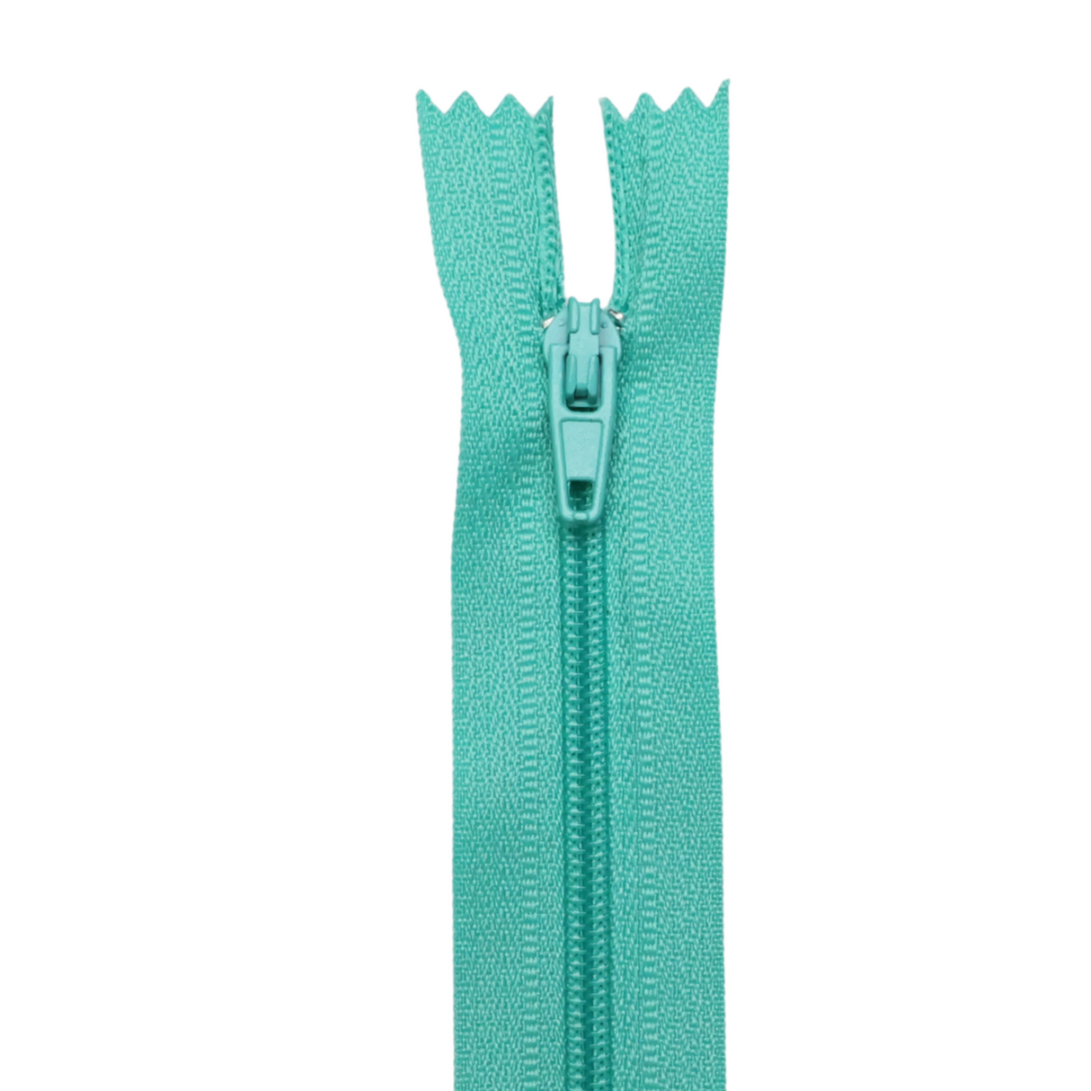 Plastic Normal Zippers: 18", Closed-End, All-Purpose, GREEN Shade