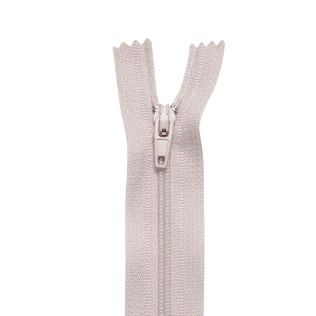 Plastic Normal Zippers: 18", Closed-End, All-Purpose, GRAY Shade