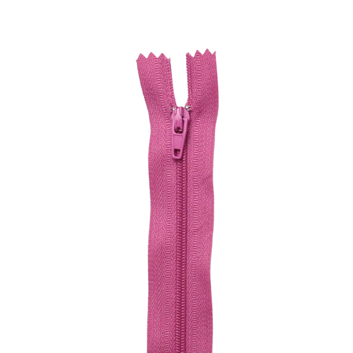 Plastic Normal Zippers: 24", Closed-End, All-Purpose, RED Shade