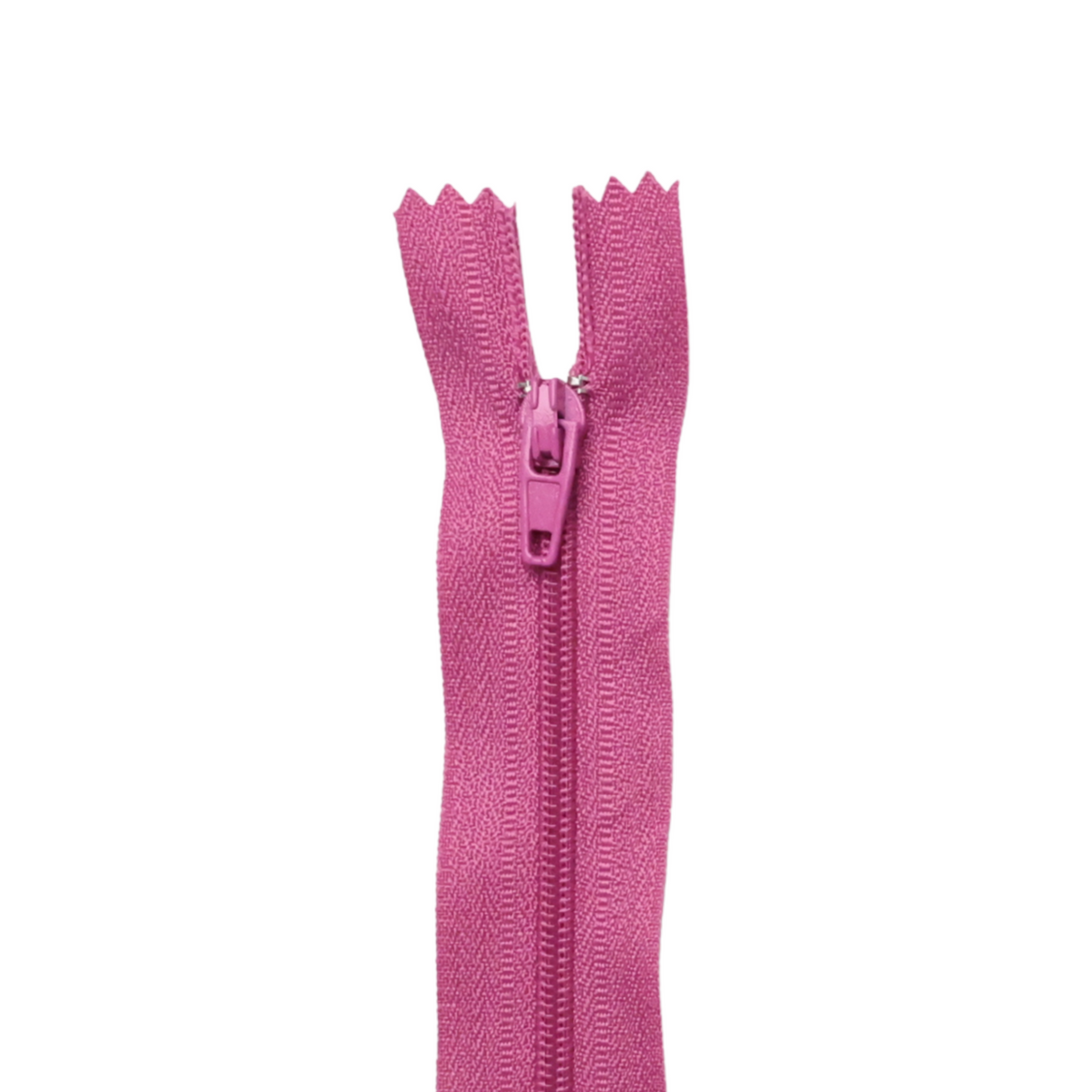 Plastic Normal Zippers: 24", Closed-End, All-Purpose, RED Shade