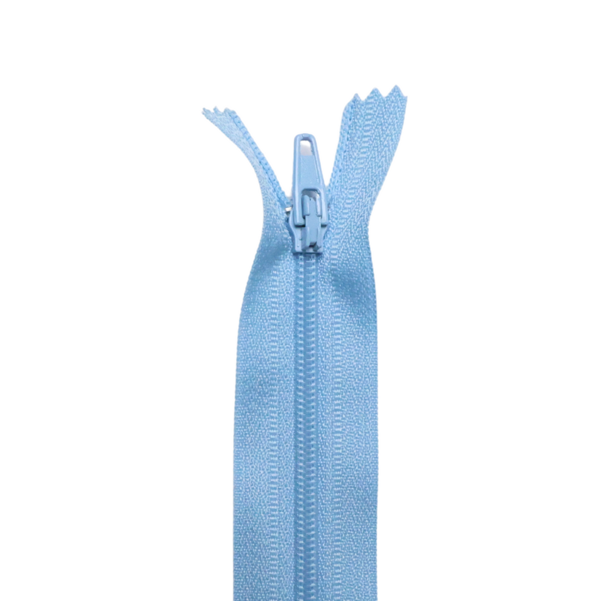 Plastic Normal Zippers: 18", Closed-End, All-Purpose, BLUE Shade