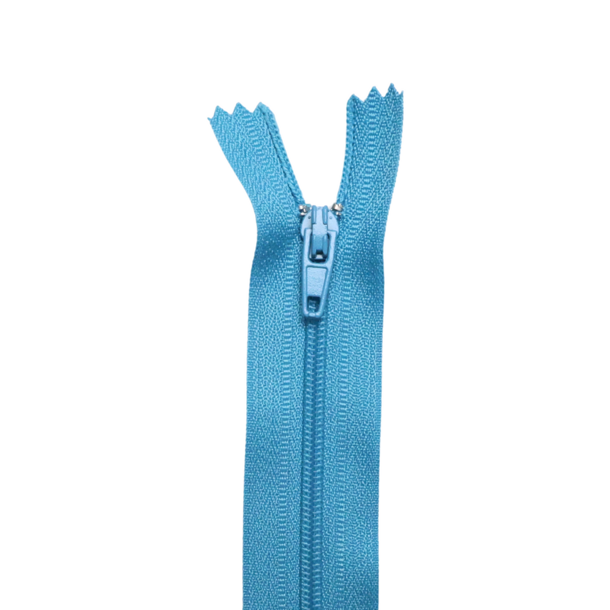 Plastic Normal Zippers: 24", Closed-End, All-Purpose, BLUE Shade